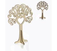 Bomboniera Albero della Vita componibile Mandorle 24 Pezzi 10 cm in Legno