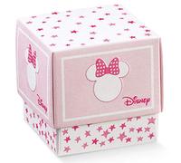 Bomboniera Astuccio Scatolina Portaconfetti Cubo - Minnie Mouse Disney - Stelle - 68065