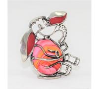 Bomboniera Bambina Nascita Compleanno Argento Sterling 925 Elefante Rosa