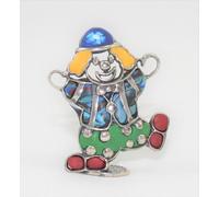 Bomboniera Bimbo Bambino Nascita Statuina Clown Pagliaccio Argento 925 Vintage