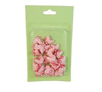 BOMBONIERA CARROZZINA ROSA CONF. 24 PEZZI NASCITA E BATTESIMO CM.2X2