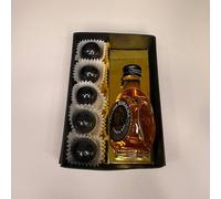 Bomboniera con mini liquore - A scelta aggiunta di confetti - Idea regalo per Matrimonio, Compleanno, Anniversario, Laurea, Pensione - Con possibilità di tag personalizzato (Vecchia Romagna et nera)