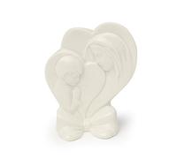 Bomboniera Hervit Cuore Madonna Con Bambino Porcellana Bianca Comunione E9YLNFM