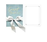 Bomboniera in Velluto for Matrimonio, Sposa e Sposo, Biglietti di Auguri for la Festa, Libri Giuramento Blu, di' Il Tuo Amore, Dichiarazione(Color 01)