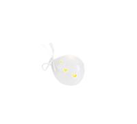 bomboniera LED a Forma di Palloncino Varie Misure e Colori BOMBONIERE Fai da Te Palloncini LED (Porcellana Bianca 7x8x6cm)