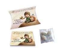 Bomboniera magnete mod. Piccolo Principe per battesimo compleanno bimbo personalizzata con scatola e confetti