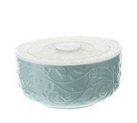 Bomboniera Matrimonio Scatola Contenitore Porcellana Roselline Blu HERVIT