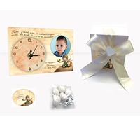 Bomboniera Orologio Modello Piccolo Principe per Battesimo, Compleanno, Nascita, Personalizzato con Frase e Foto, Misura cm 10x14 e Movimento Silenzioso al Quarzo