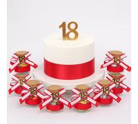 Bomboniera portaconfetti per 18 anni 12 barattoli in vetro tappo in sughero