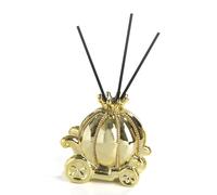 Bomboniera Profumatore Carrozza Fiabe Oro 9.5 cm in Porcellana con Gift Box