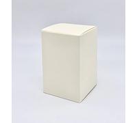 Bomboniere 20X Seta Avorio Scatola Pieghevole 9x9x14 cm