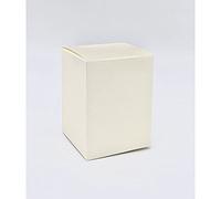 Bomboniere 20X Seta Avorio Scatola portaconfetti Pieghevole 8x8x11 cm