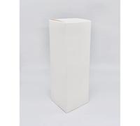 Bomboniere 20X SETA BIANCO Scatola pieghevole 10x10x30 cm