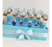 bomboniere battesimo animaletti provette portaconfetti 24pz con cestino