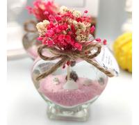 bomboniere matrimonio, bottigliette vetro Candele in un barattolo di profumate battesimo,vasetti vetro anni ragazzo, comunione, cresima,piccolo regalo (gel bianco sabbia rosa, set da 150)