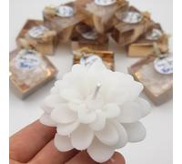 bomboniere matrimonio, originali loto 100 pezzi candele profumate bomboniere battesimo, anni ragazzo, comunione, cresima, anniversario di, compleanno bigliettini (bianco, set di 100)