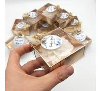 bomboniere matrimonio, originali loto 50 pezzi candele profumate bomboniere battesimo, anni ragazzo, comunione, cresima, anniversario di, compleanno bigliettini (bianco, set da 50)