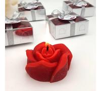 bomboniere matrimonio, originali rosa pezzi candele profumate bomboniere battesimo, anni ragazzo, comunione, cresima, anniversario di, compleanno bigliettini (rosso, set da 100)