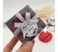 bomboniere matrimonio, originali rosa pezzi candele profumate bomboniere battesimo, anni ragazzo, comunione, cresima, anniversario di, compleanno bigliettini (rosso, set da 30)