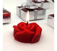 bomboniere matrimonio, originali rosa pezzi candele profumate bomboniere battesimo, anni ragazzo, comunione, cresima, anniversario di, compleanno bigliettini (rosso, set da 40)