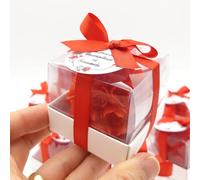 bomboniere matrimonio, Rosa pezzi candele profumate bomboniere battesimo, anni ragazzo, comunione, cresima, anniversario di, compleanno bigliettini (rosso, set di 100)