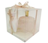 Bomboniere Matrimonio Scatola Trasparente Potiche Vetro Rosa Sacchetto