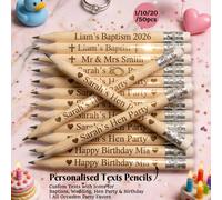 Bomboniere per gli ospiti in grandi quantità, matite di legno rustiche per matrimoni personalizzate con testi, matite personalizzate per festa di nascità, matite personalizzate per addii al nubilato -