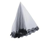 Bomboniere per la sposa in maschera con velo nero per la festa nuziale di Halloween Sposa-Nero