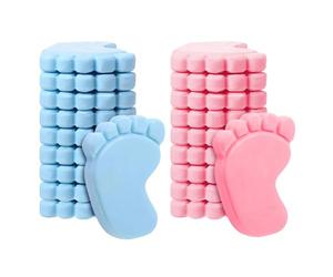 Bomboniere per rivelare il genere, set da 10 pezzi di sapone fatto a mano con impronta di piede, barre da bagno profumate per gli ospiti, per feste di matrimonio, compleanni, ricordi, ricordi