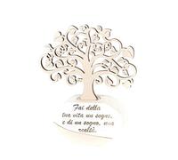 Bomboniere Profumatore Albero della Vita con Frase fai della tua vita un sogno ideale per Battesimo, Comunione, Cresima, Matrimonio, Anniversario
