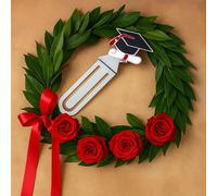 Bomboniere segnalibro con tocco in metallo 12 pezzi per festa di laurea