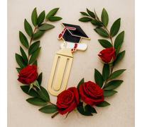 Bomboniere segnalibro con tocco in metallo 12 pezzi per festa di laurea