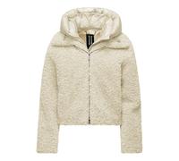 BomBoogie - Cappotto Corto Bimateriale con Cappuccio Staccabile - - Jackets - Donna - Beige - L