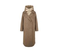 BomBoogie - Cappotto Lungo Doppiopetto in Lana Effetto Alpaca - - Coats - Donna - Marrone - M