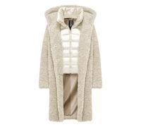 BomBoogie - Cappotto Lungo in Finta Pelliccia di Montone - - Coats - Donna - Bianco - XL