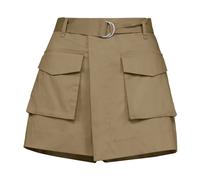 BomBoogie - Cotton Blend Shorts - - Shorts - Donna - Beige - XS