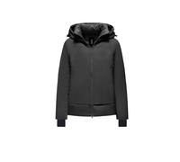 BomBoogie - Giacca Corta Bi-materiale con Cappuccio - - Jackets - Donna - Nero - L