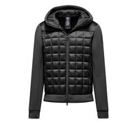 BomBoogie - Giacca Corta Bi-Materiale con Cappuccio - - Jackets - Uomo - Nero - L
