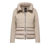 BomBoogie - Giacca corta bi-materiale con collo imbottito - - Jackets - Donna - Beige - M