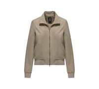 Bomboogie Giacca in Pelle da Donna Marrone Scuro, Regular, Chiusura a Zip