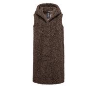 BomBoogie - Gilet Lungo in Sherpa - - Jackets - Donna - Marrone - M
