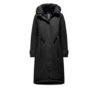 BomBoogie - Parka Lungo con Cappuccio e Coulisse in Vita - - Coats - Donna - Nero - L