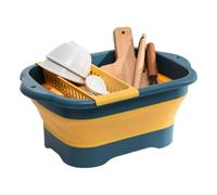 Bomefoi Lavabo | Lavello Portatile Pieghievole Con Tappo Di Scarico | Per Cucina Campeggio, Lavaggio Frutta Verdura, Igiene Personale, Esterno Giardino