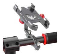 Bomefoi Supporto per telefono per bicicletta, supporto per telefono per manubrio di scooter, rotazione a 360 gradi, antiscivolo, supporto per navigazione, accessorio per moto da strada