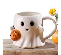 Bomefoi Tazza di Halloween | Simpatici fantasmi di Halloween tazze in ceramica - Bicchiere in ceramica con manico estetico per cucina casa bambini adulti donne adolescenti Natale compleanno