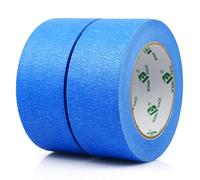 BOMEI CONFEZIONE 2 ROTOLI Nastro per mascheratura blu 48mmx50 m, nastro universale per pittura e decorazione Nastro per pittori - Nastro per mascheratura facilmente rimovibile