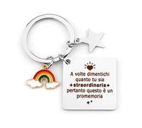 BOMEON Idee Regalo Migliore Amica, Portachiavi Amicizia, Da Fare Alla Sorella, Collega Donna Natale