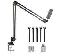 BOMGE Braccio per microfono da gioco resistente, braccio regolabile per microfono da studio per palla di neve blu, blu palla di neve ICE, Blue Yeti, radio Broadcasting e gaming