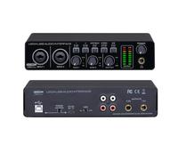 BOMGE U204 Interfaccia audio USB per PC per la registrazione di musica 2x2 interfaccia audio chitarra per Mac 32-bit/192kHz podcast streaming, per cantanti produttori, con 48V Mirage(U204)