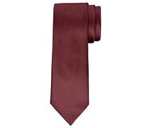 BomGuard Cravatta Uomo 7 cm di larghezza,non lucido rossa,rosso bordeaux